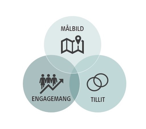 Sambandet mellan målbild, tillit och engagemang inom samordning